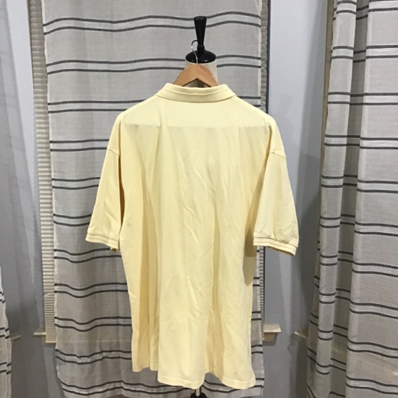 Antigua Men XXL Yellow Cotton Legacy Short sleeve Polo Shirt Golf Casual - Picture 4 of 7